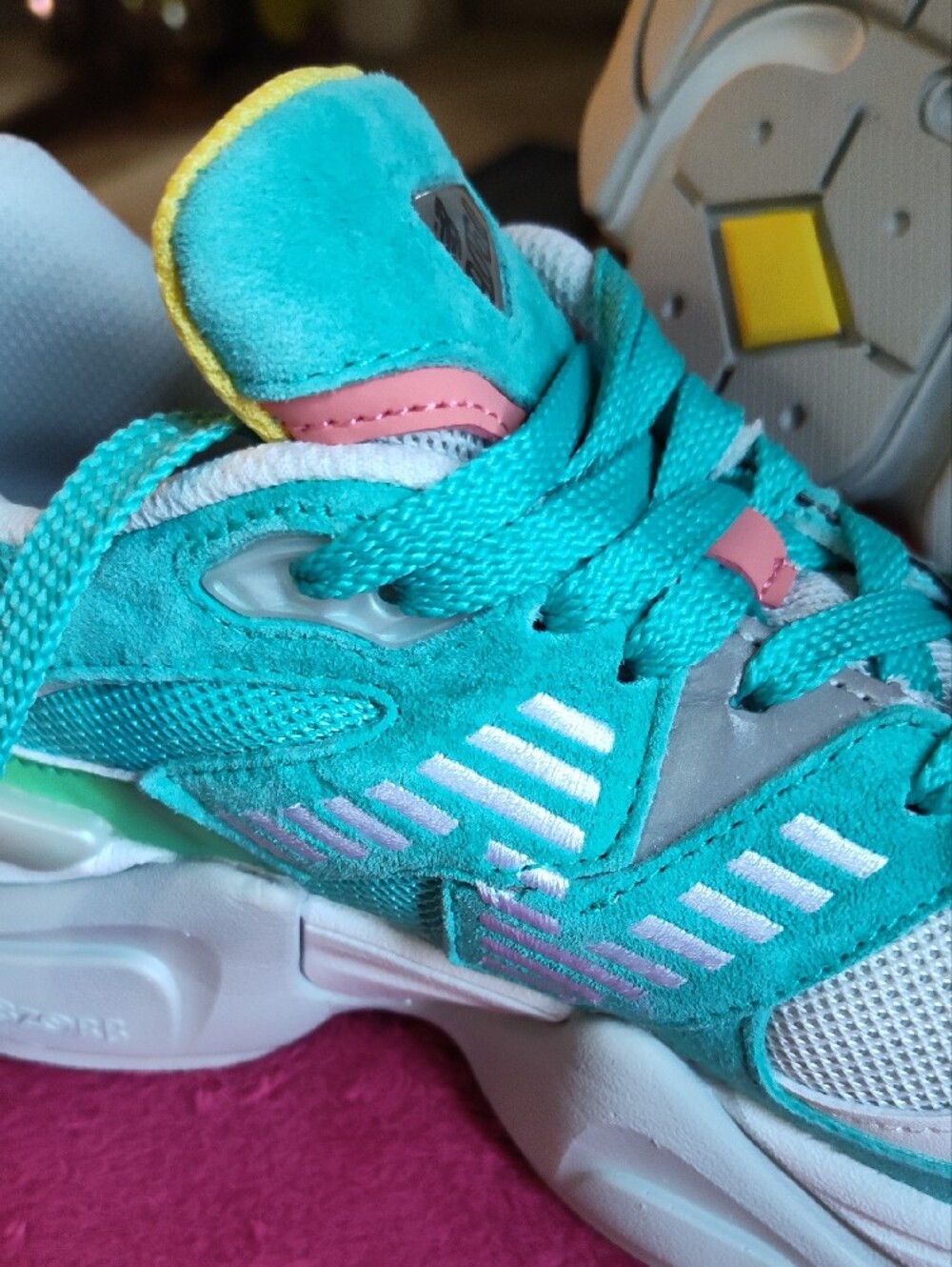 Turquoise Athletic Sneakers - Picture 2 of 10